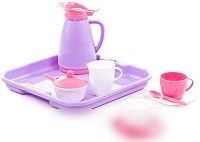 Набор игрушечной посуды Полесье Алиса на 2 персоны Pretty Pink 40589