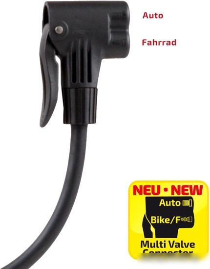 Насос ножной велосипедный Heyner PedalMax PRO (красный)