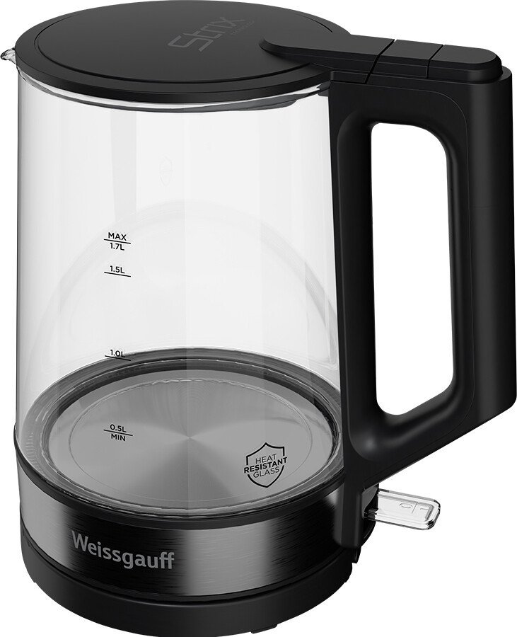 Электрический чайник Weissgauff WK 1700 EcoGlass Nero