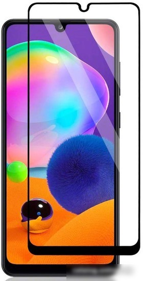 Защитное стекло Case Full Glue для Galaxy M31 (черный глянец)