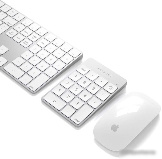 Цифровой блок Satechi Aluminum Slim Rechargeable Bluetooth Keypad (серебристый)