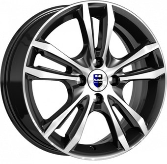 Литые диски K&K Samara 16x6" 4x100мм DIA 54.1мм ET 49мм Алмаз черный