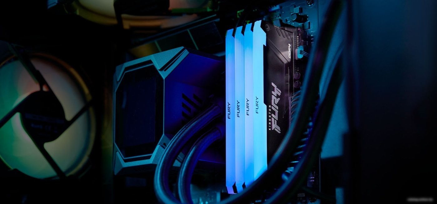 Оперативная память Kingston FURY Beast RGB 8ГБ DDR4 3600 МГц KF436C17BB2A/8