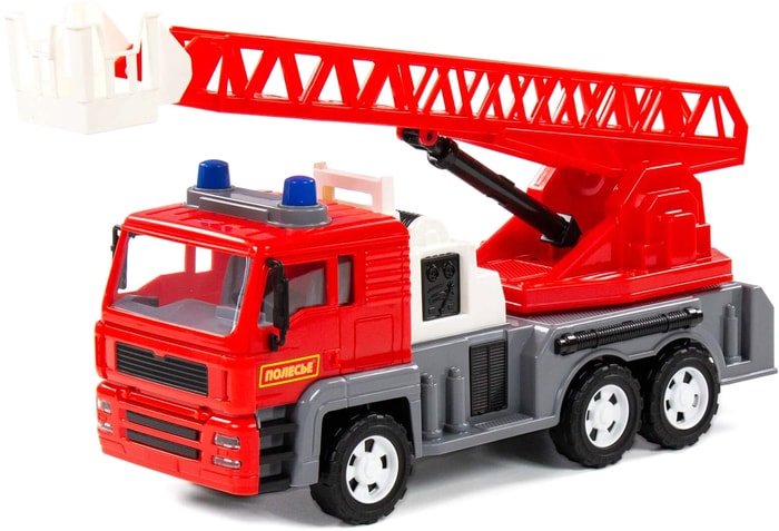 Игрушечный транспорт Полесье Алмаз автомобиль-пожарный инерционный 88956 (красный)