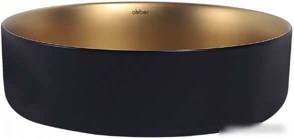 Умывальник Abber Bequem AC2109BG (золото с черным матовый)