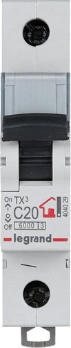 Legrand TX3 1P C 20A 6кА 1M 404029