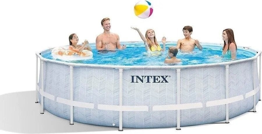 Каркасный бассейн Intex Prism Frame Chevron 26746 (488х122)