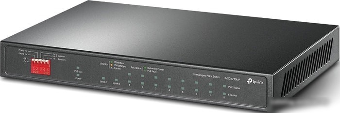 Неуправляемый коммутатор TP-Link TL-SG1210MP