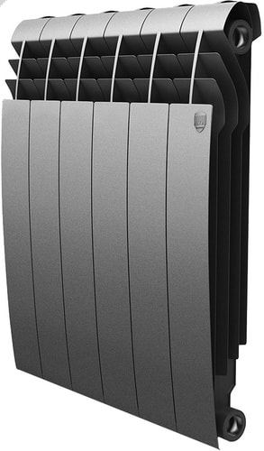 Биметаллический радиатор Royal Thermo BiLiner 500 Silver Satin (7 секций)