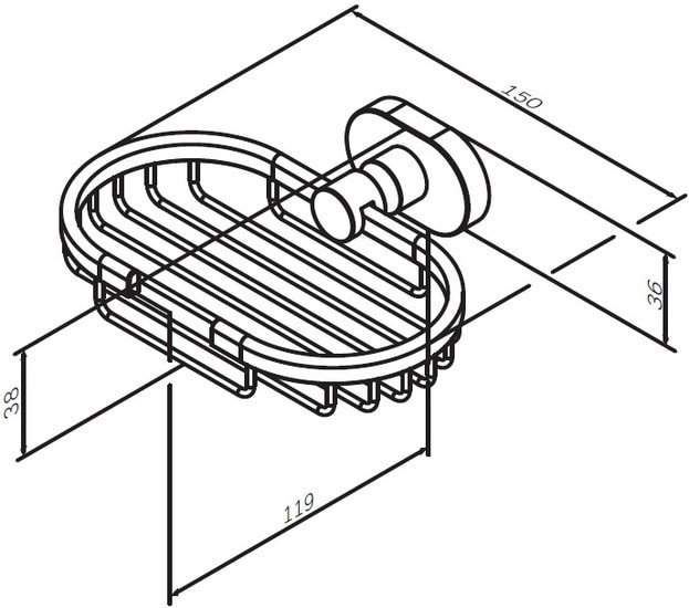 Мыльница AM.PM Sense L A7434600