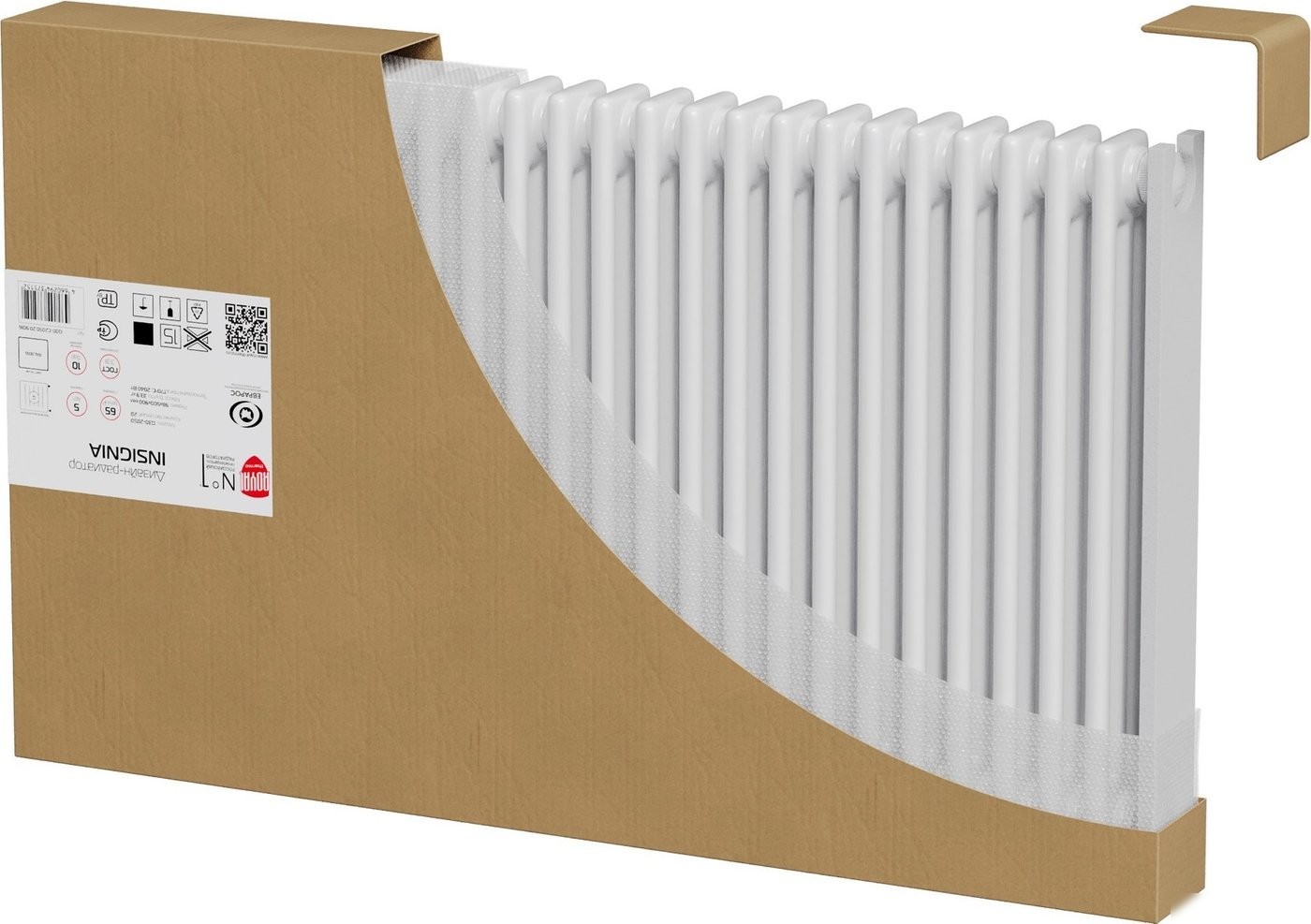 Стальной трубчатый радиатор Royal Thermo Insignia C2180 - 10 секций RAL9005m