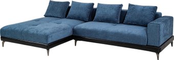 Угловой диван Mio Tesoro Римини Ри-4УСнр-1ПД (JH3565-17 Lord 22 Black)
