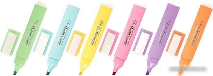 Набор текстовыделителей Юнландия Colorstar Pastel 151717 (6шт)