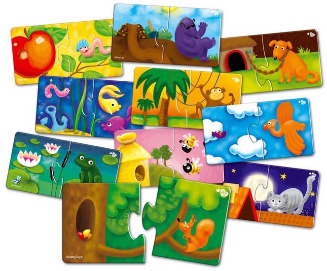 Мозаика/пазл Baby Toys Кто где живет? 02512