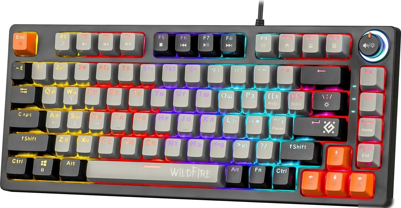 Клавиатура Defender Wildfire GK-213 (серый/черный)