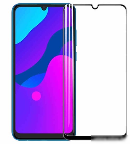 Защитное стекло Case 111D для Huawei Honor 9A (черный глянец)