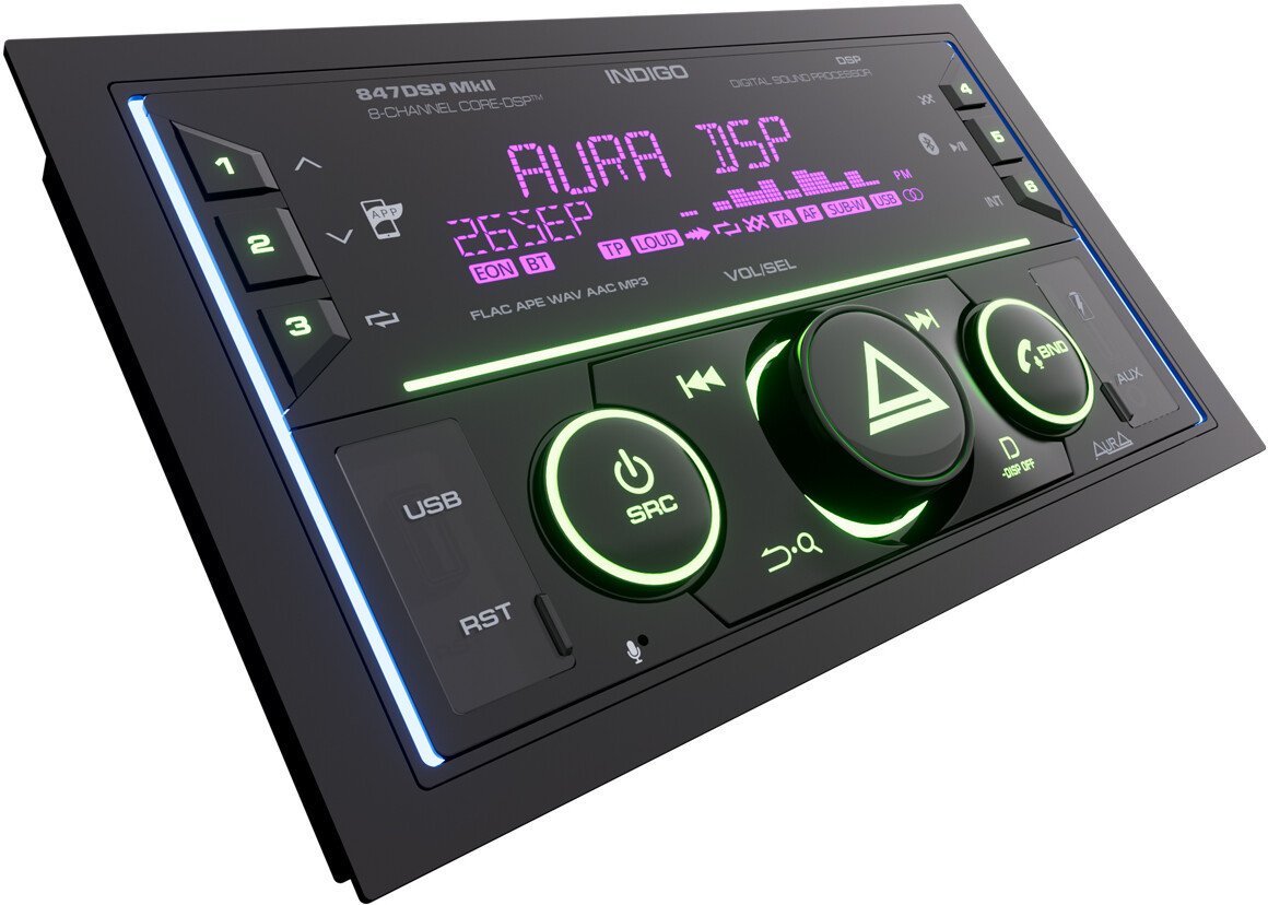 USB-магнитола Aura Indigo-847DSP MkII