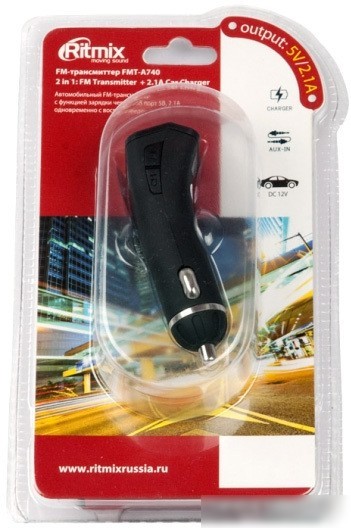FM модулятор Ritmix FMT-A740