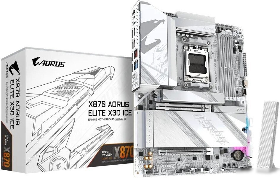 Материнская плата Gigabyte X870 Aorus Elite X3D Ice
