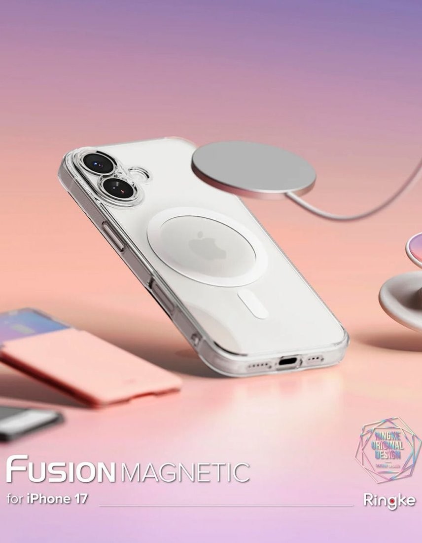 Чехол для телефона Ringke Fusion Magnetic для iPhone 17 Clear