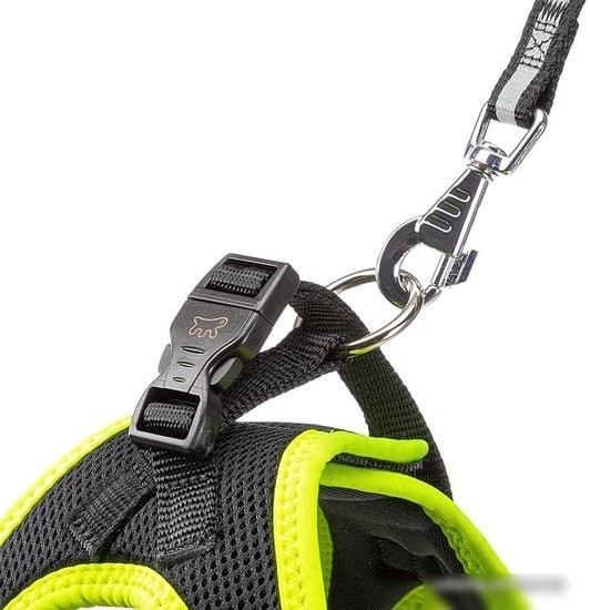 Шлейка Ferplast Kaori P 75469041 (S, черный/зеленый)