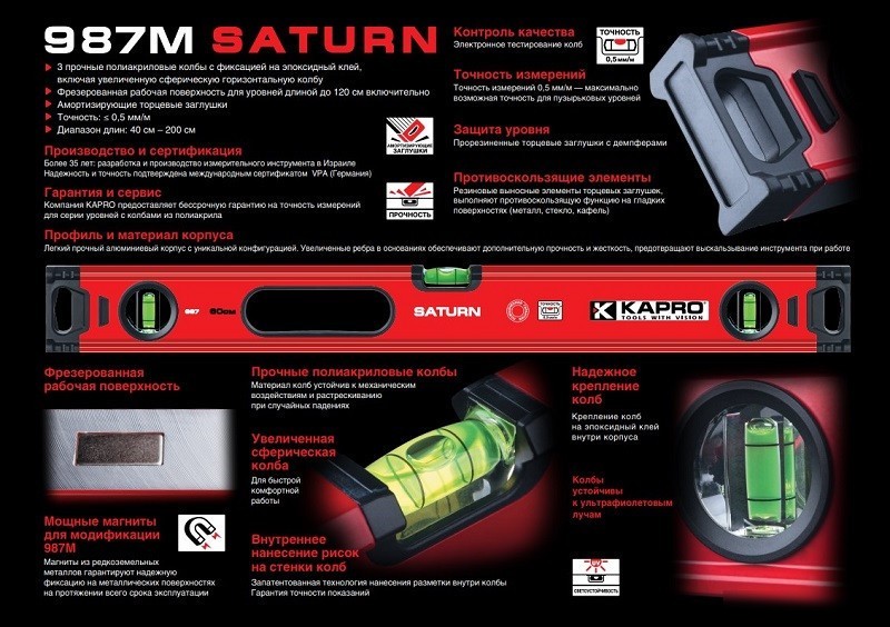 Уровень строительный Kapro 987XL-41-150