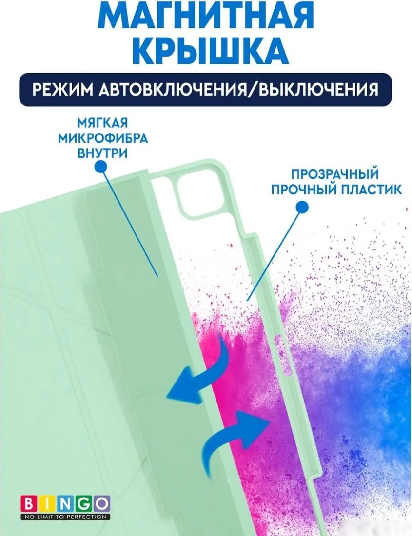 Чехол для планшета Bingo Tablet Fold для iPad Pro 12.9 2018/2020 (мятный)