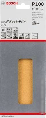 Набор шлифлистов Bosch C470 Best for Wood and Paint 2608605909 (10 шт)
