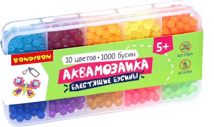 Аквамозаика Bondibon Аквамозаика блестящие бусины ВВ5248