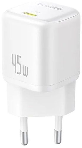 Сетевое зарядное Baseus PicoGo Fast Charger 1C 45W P10176800213-00 (белый)