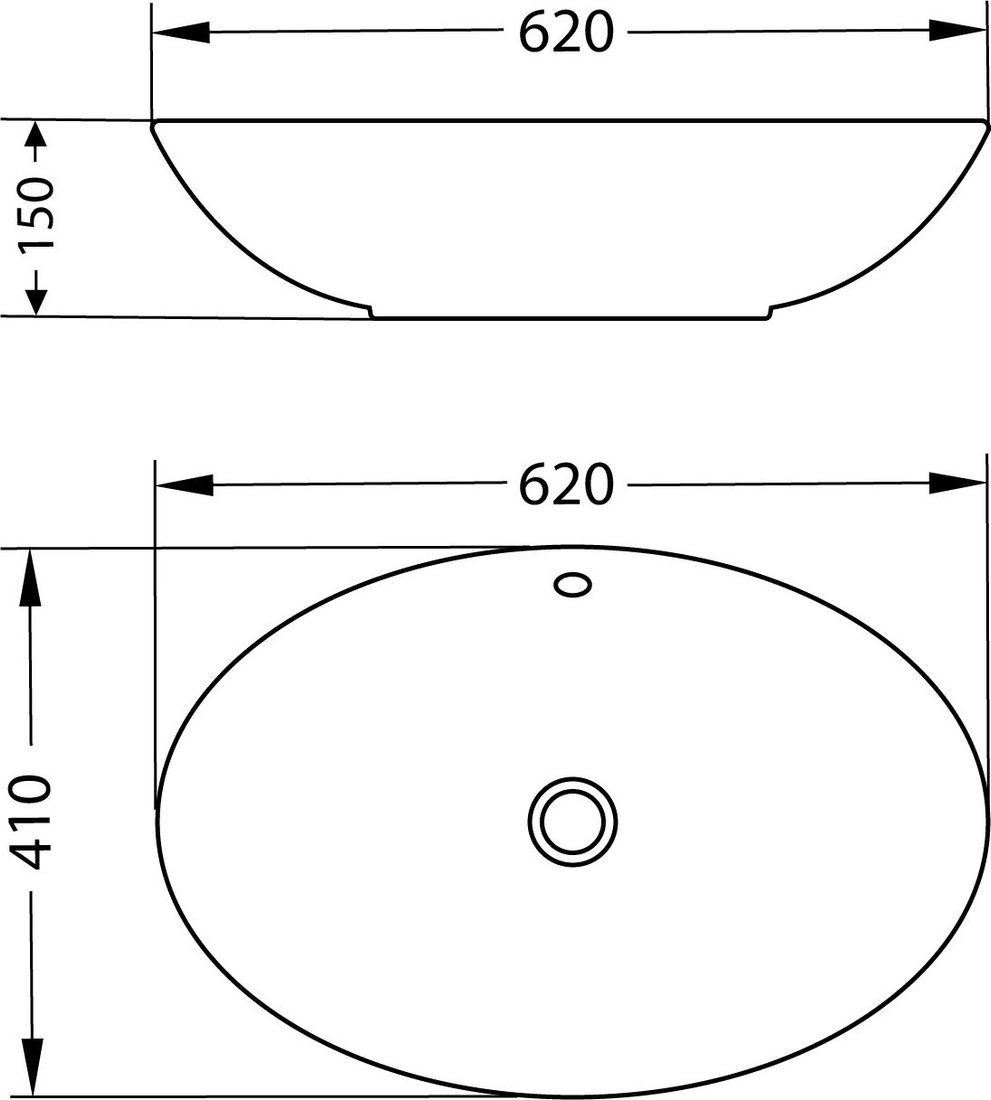 Умывальник Lauter 21709 + Moon 21СK81691C с сифоном 21635CH (хром)
