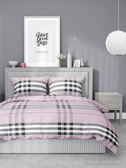 Постельное белье Samsara Burberry 5070Н-16 (розовый)