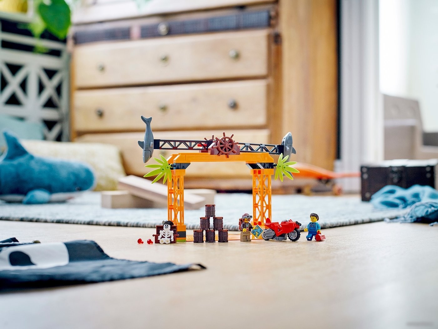 Конструктор LEGO City 60342 Трюковое испытание Нападение акулы