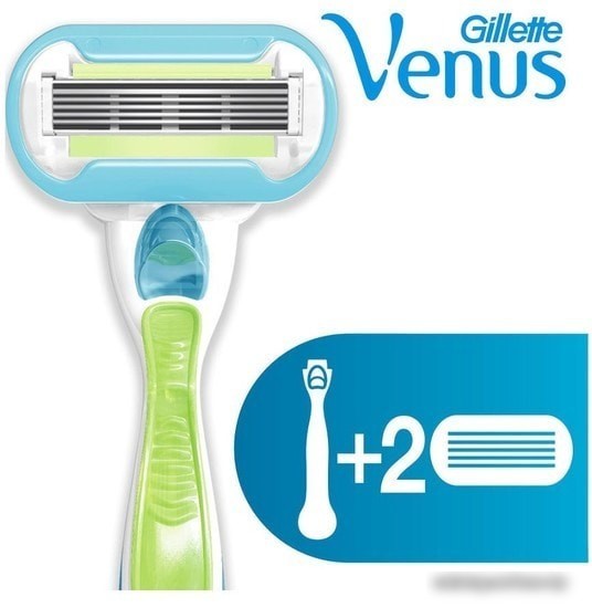 Бритвенный станок Gillette Venus Embrace 2 сменные кассеты