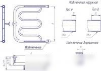 Полотенцесушитель Gloss & Reiter Foxtrot Plus ПМ.1.50x70 (1")