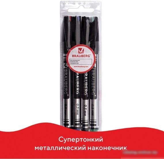 Набор маркеров BRAUBERG Jet 150511 (4 шт.)