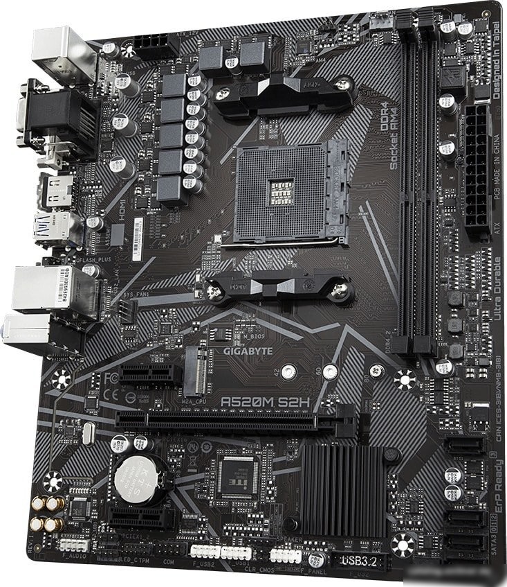Материнская плата Gigabyte A520M S2H (rev. 1.0)
