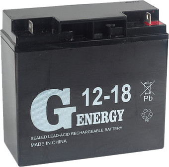 Аккумулятор для ИБП G-Energy 12-18 (12В/18 А·ч)