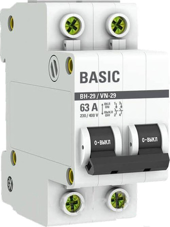 Выключатель нагрузки EKF Basic 2P 63А ВН-29 SL29-2-63-bas