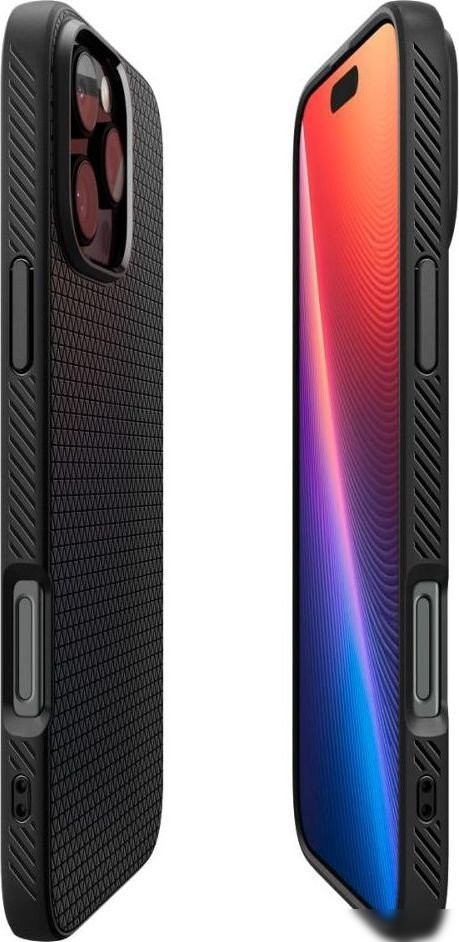 Чехол для телефона Spigen Liquid Air для iPhone 16 Pro Max Matte Black