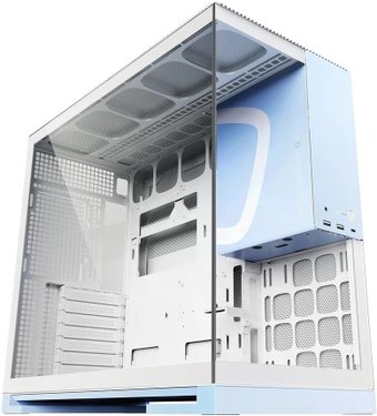 Корпус Geometric Future Model 5 (белый/голубой)