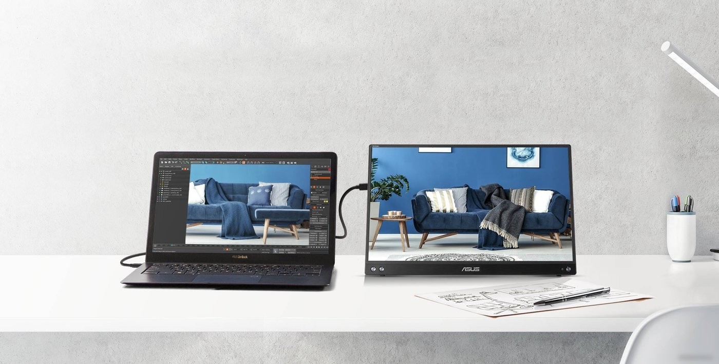 Портативный монитор ASUS ZenScreen MB16ACV