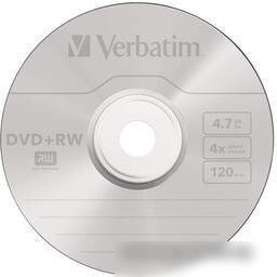 DVD+RW диск Verbatim 4.7Gb 4x Verbatim DLP Silver по 25 шт. CakeBox 043489