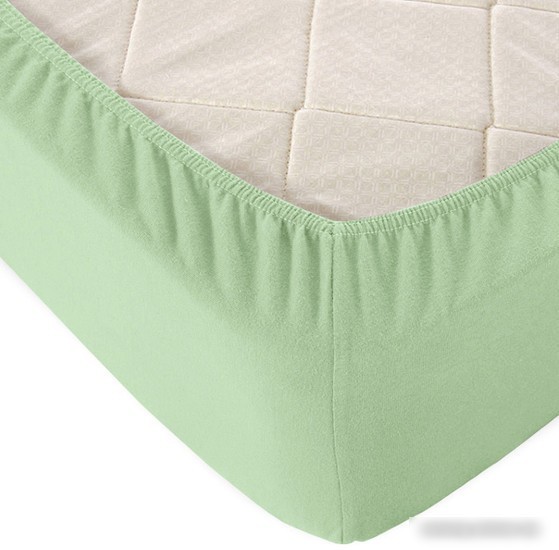 Постельное белье Alleri Трикотажная на резинке 70x200x20см (оливковый)