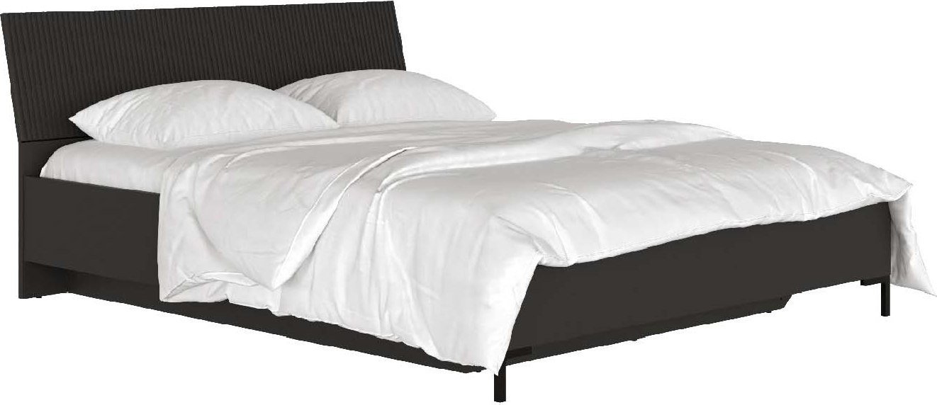 Кровать Black Red White San Gimignano LOZ160х200 Д (антрацитовый/антрацитовый/готика)