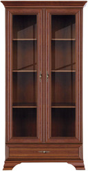 Шкаф-витрина BRW Kentaki S320-REG2W1S (каштан)