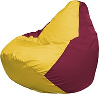 Кресло-мешок Flagman Груша Мега XXXL Г3.1-265 (желтый/бордовый)