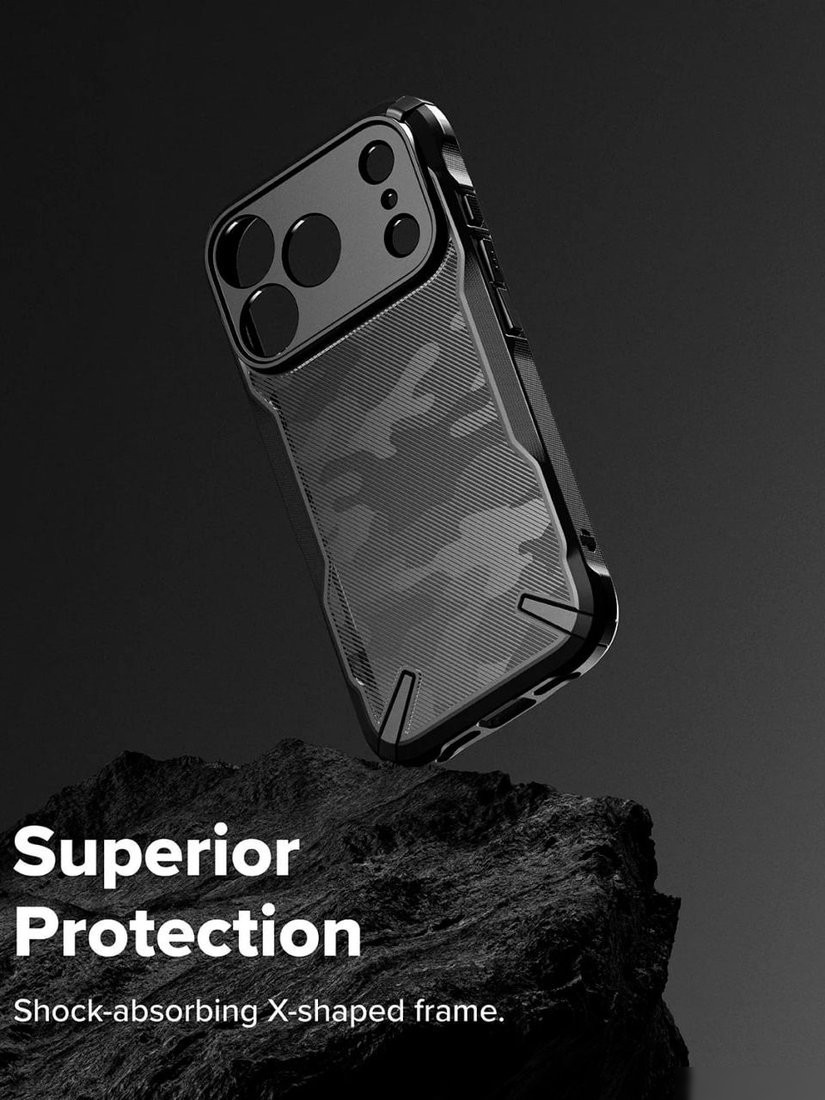 Чехол для телефона Ringke Fusion X для iPhone 17 Pro Camo Black