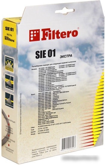 Одноразовый мешок Filtero SIE 01 Экстра