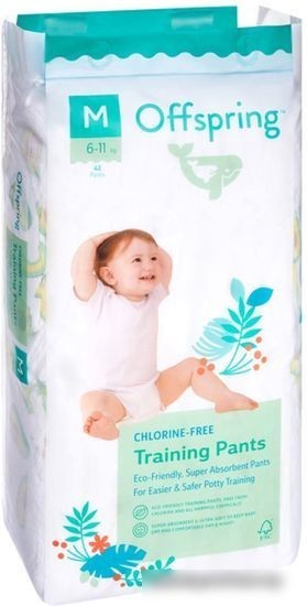 Трусики-подгузники Offspring M 6-11кг Авокадо (42 шт)